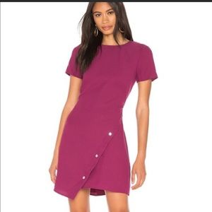 NWT- Rebecca Minkoff pink/purple asymmetric dress